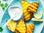 Grilled Pineapple with Brown Sugar Rum Glaze