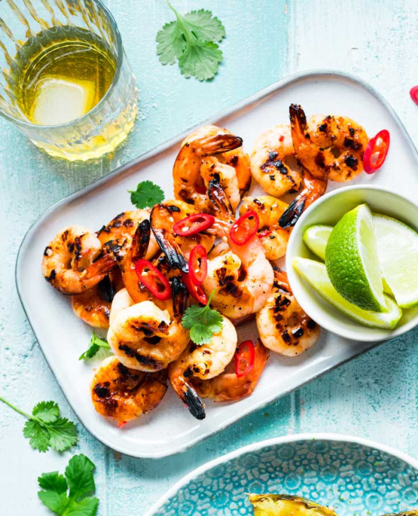 Chilli and Whisky Grilled Prawns | Toast