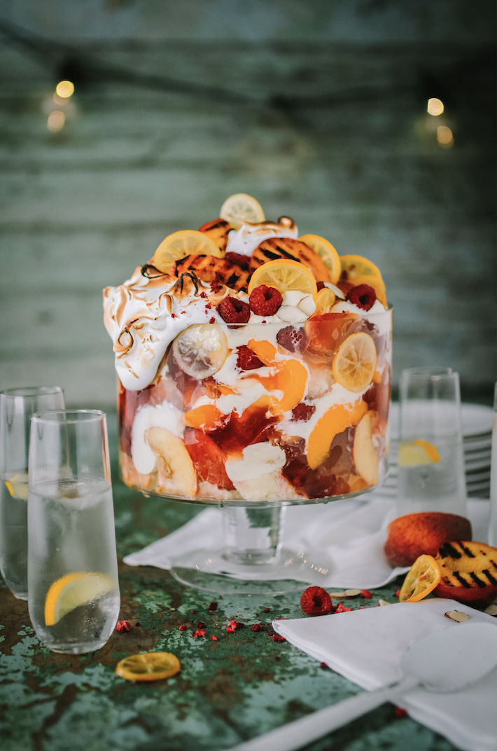 Party Peach & Lemon Meringue Trifle Toast