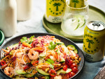 SEARED PRAWN NOODLE SALAD WITH CHILLI AND ROASTED PEANUTS