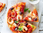 Spicy Prawn & Roast Capsicum Pizza 