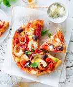 Spicy Prawn & Roast Capsicum Pizza 
