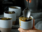 Easy Chocolate Soufflés with Salted Caramel Whisky Sauce