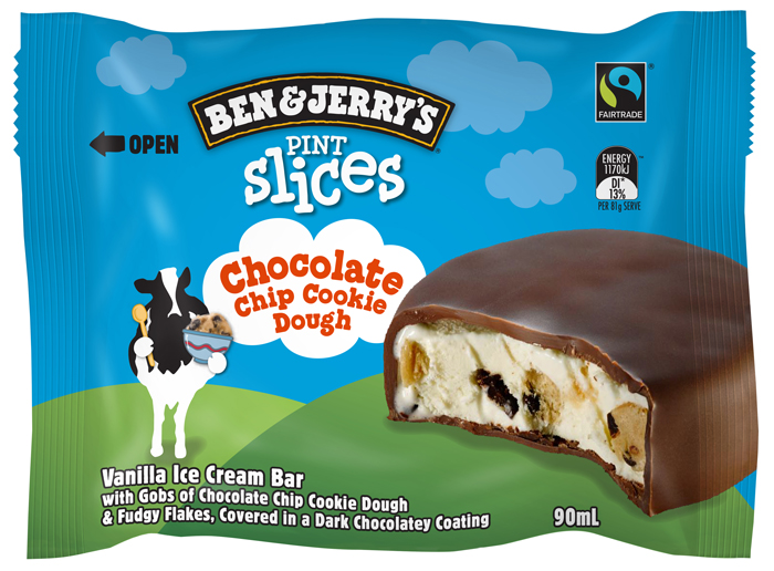 Ben and deals jerry's pint slices