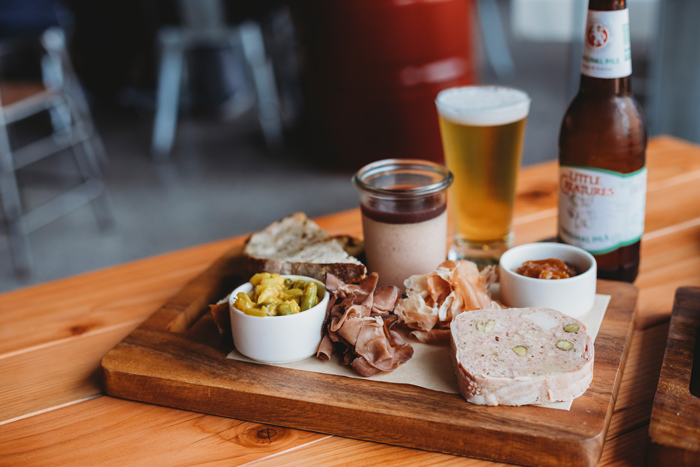 A platter at Little Creatures Catalina Bay Auckland