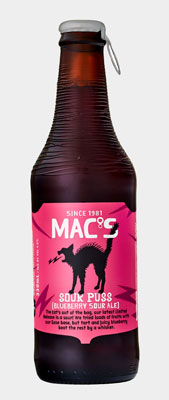 sour beer, beer, New Zealand beer, gose, lambic, weisse, Mac's, Mac's Sour Puss