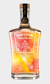 pink gin, gin, Sacred Spring Sun-Kissed Gin, Sacred Spring Gin, Sacred Spring, New Zealand gin