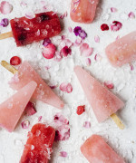 Rosy ice lollies