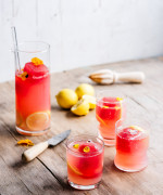 Raspberry Gin and Lemonade Cooler