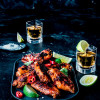 Tequila, chilli and lime chicken wings